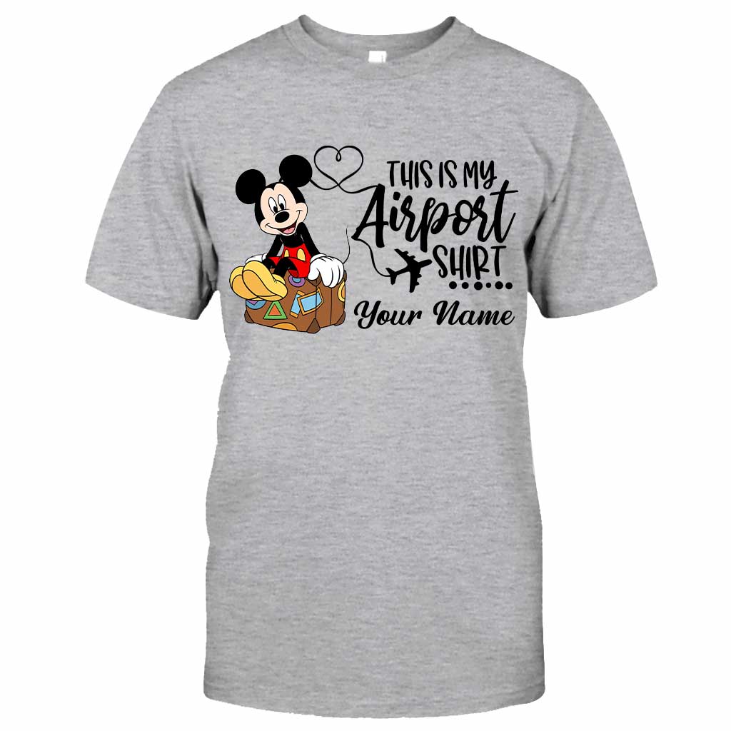 Personalized Airport Shirt Custom Name T-shirt & Hoodie for Travelers