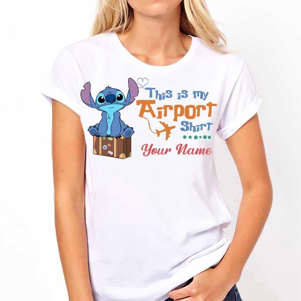 Personalized Ohana Airport T-shirt & Hoodie Custom Name Gift
