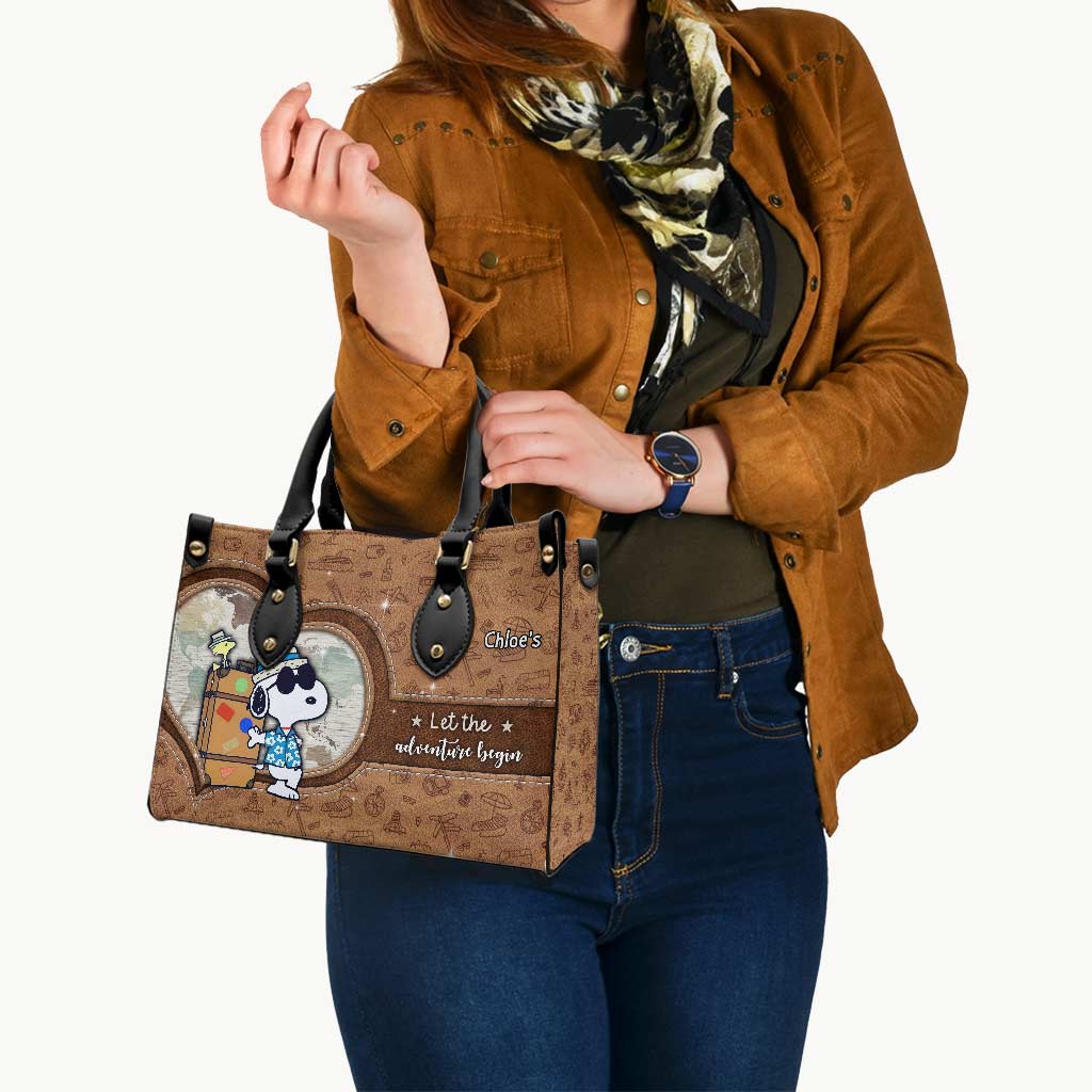 Personalized Leather Handbag Custom Name Gift for Women
