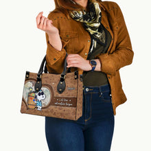 Load image into Gallery viewer, Personalized Leather Handbag Custom Name Gift for Women
