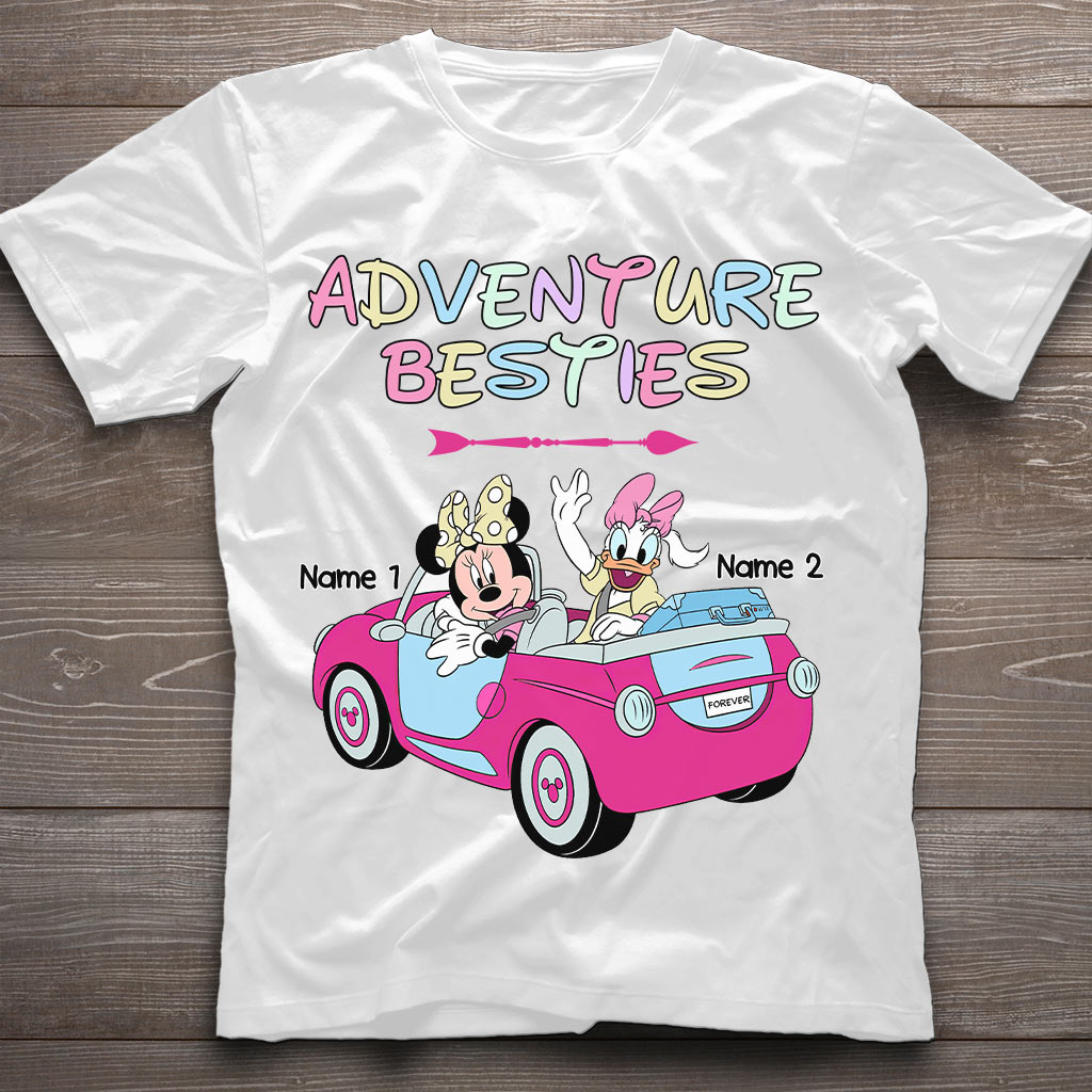 Personalized Adventure Bestie T-shirt & Hoodie Gift for Friends