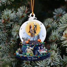 Load image into Gallery viewer, Personalized Nightmare Before Christmas Ornament Custom Name Gift
