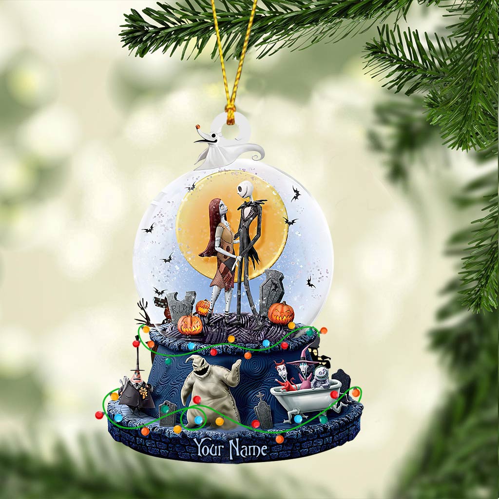 Personalized Nightmare Before Christmas Ornament Custom Name Gift
