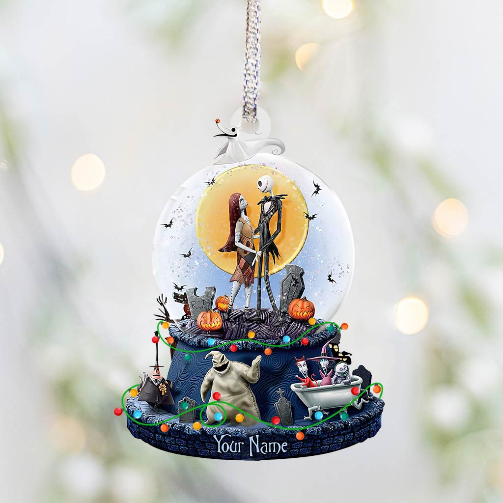 Personalized Nightmare Before Christmas Ornament Custom Name Gift