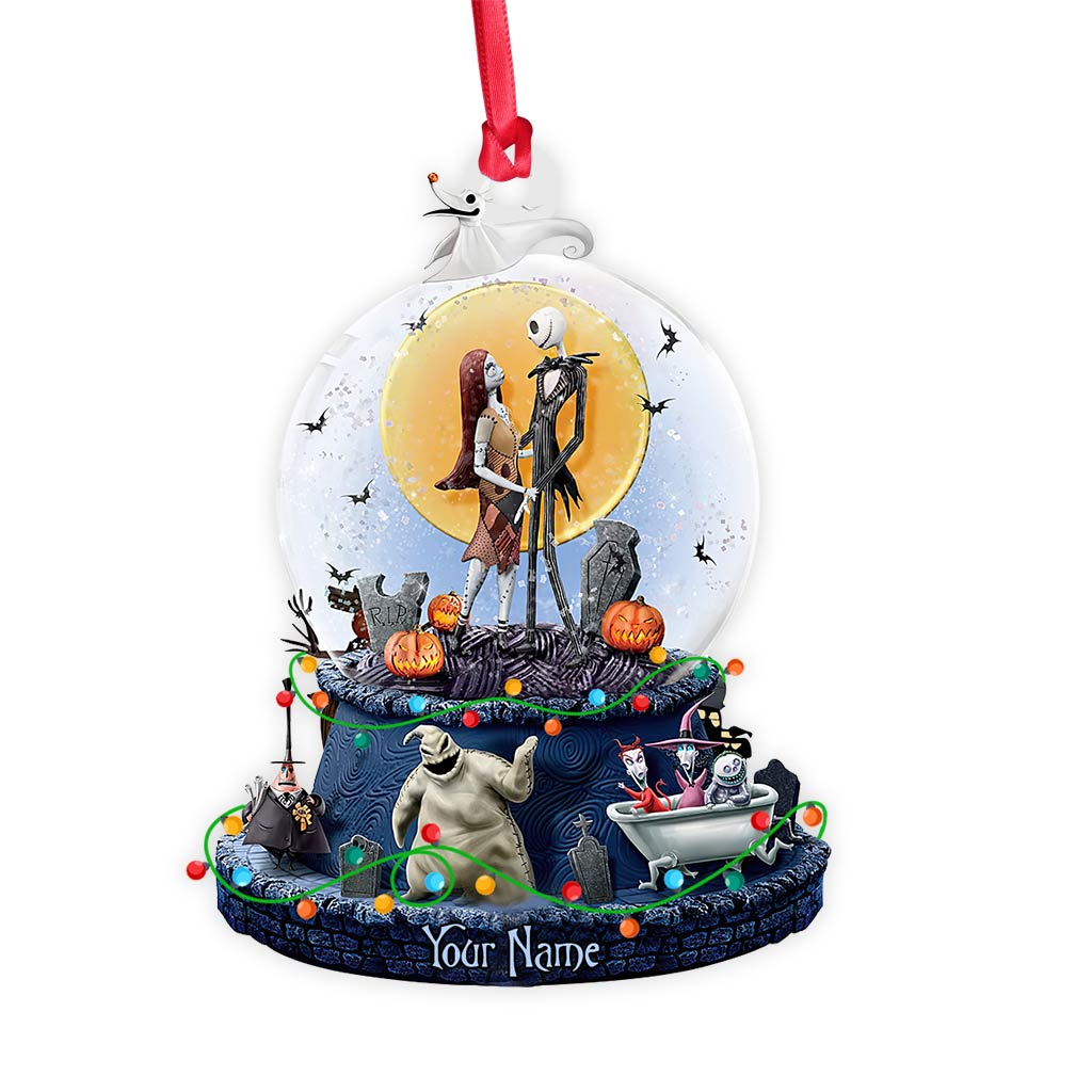 Personalized Nightmare Before Christmas Ornament Custom Name Gift