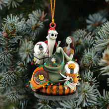 Load image into Gallery viewer, Personalized Nightmare Before Christmas Ornament with 3D Design for Unique Holiday Gift
