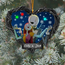 Load image into Gallery viewer, Personalized Nightmare Before Christmas Ornament Custom Name Gift for Couples
