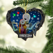 Load image into Gallery viewer, Personalized Nightmare Before Christmas Ornament Custom Name Gift for Couples
