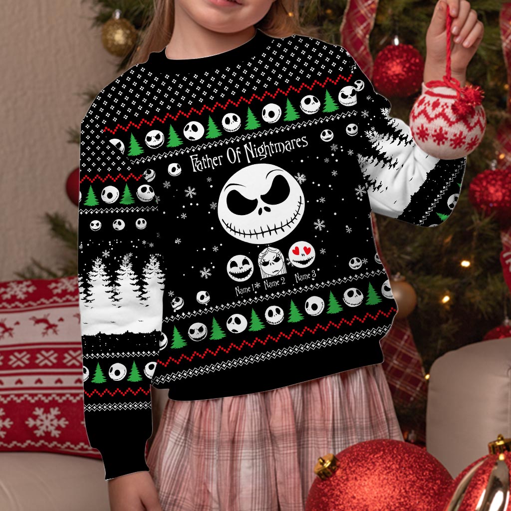 Personalized Father Of Nightmares Christmas Sweater Gift