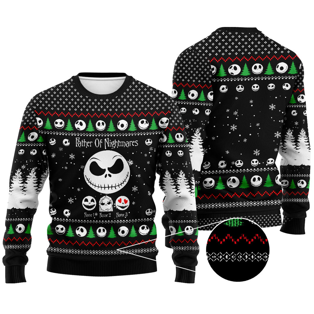 Personalized Father Of Nightmares Christmas Sweater Gift