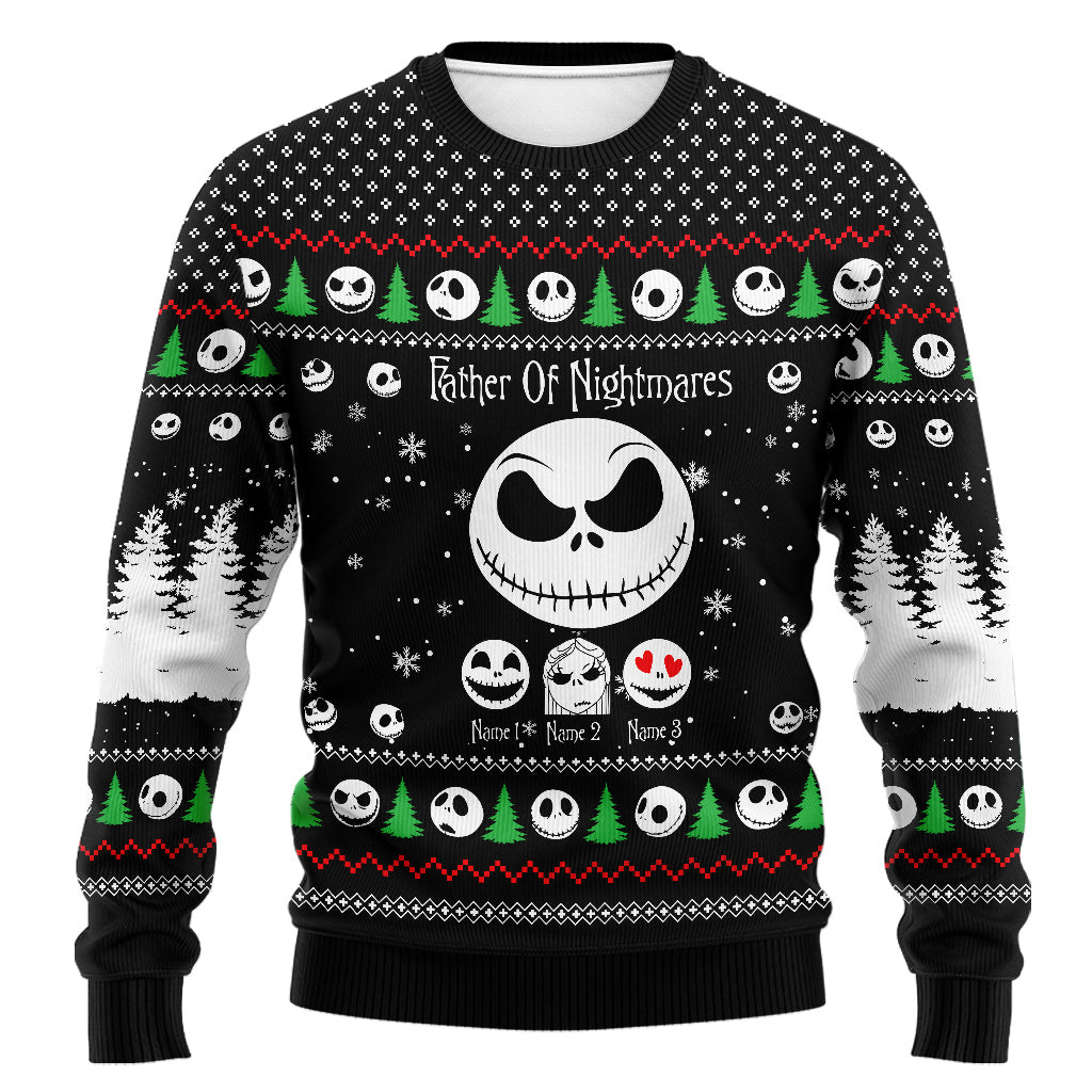 Personalized Father Of Nightmares Christmas Sweater Gift