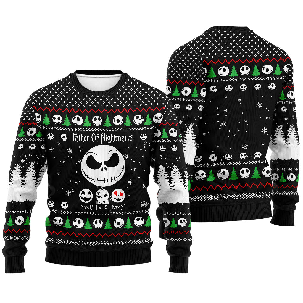 Personalized Father Of Nightmares Christmas Sweater Gift