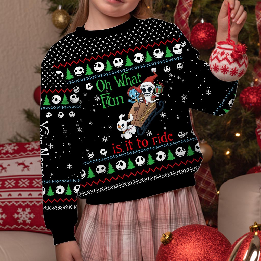Personalized Christmas Nightmare Sweater Custom Design Gift