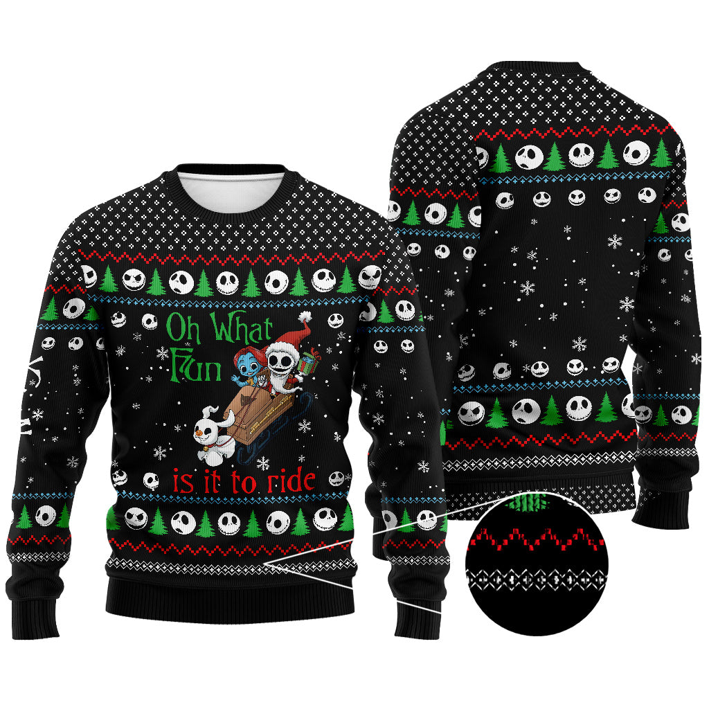 Personalized Christmas Nightmare Sweater Custom Design Gift
