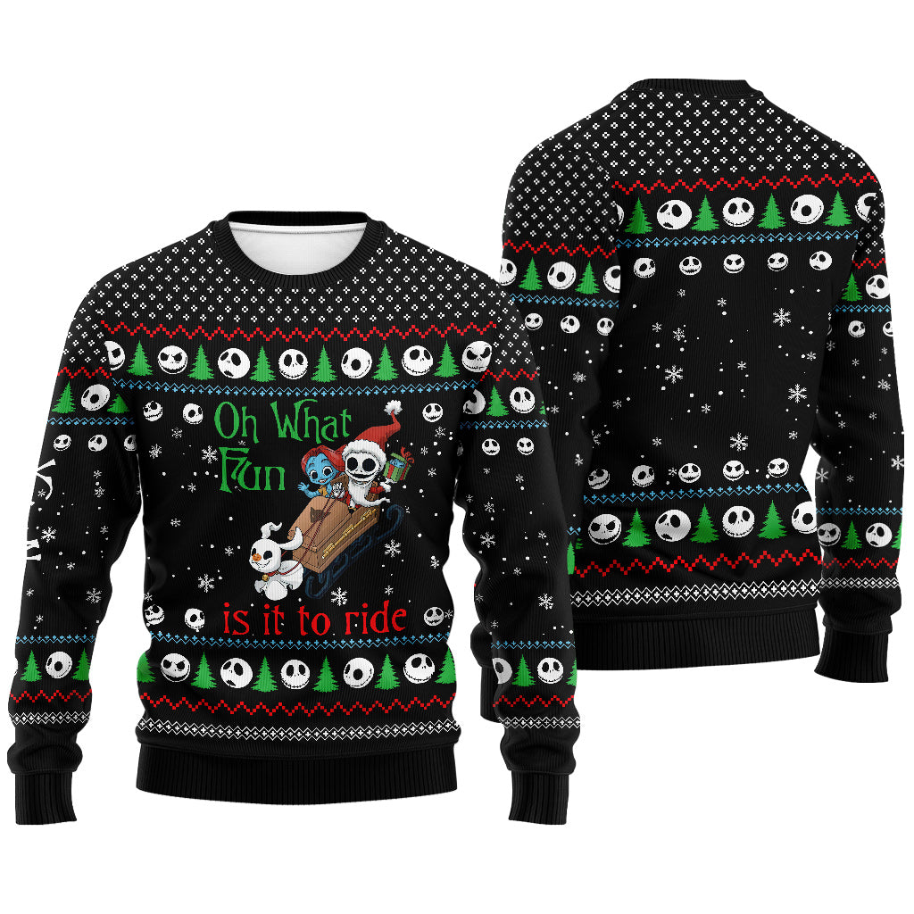 Personalized Christmas Nightmare Sweater Custom Design Gift