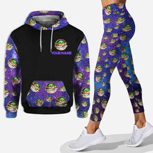Load image into Gallery viewer, Personalized Hoodie and Leggings Set Custom Name Gift for Her
