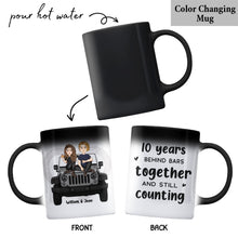 Load image into Gallery viewer, Personalized Couple Car Mug Custom Name 11oz Gift for Anniversary
