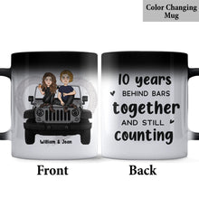 Load image into Gallery viewer, Personalized Couple Car Mug Custom Name 11oz Gift for Anniversary
