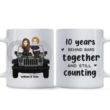 Load image into Gallery viewer, Personalized Couple Car Mug Custom Name 11oz Gift for Anniversary
