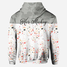 Load image into Gallery viewer, Personalized Couple Mouse Hoodies Custom Name Gift for Him &amp; Her
