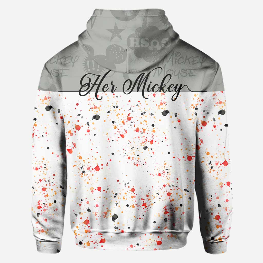 Personalized Couple Mouse Hoodies Custom Name Gift for Him & Her
