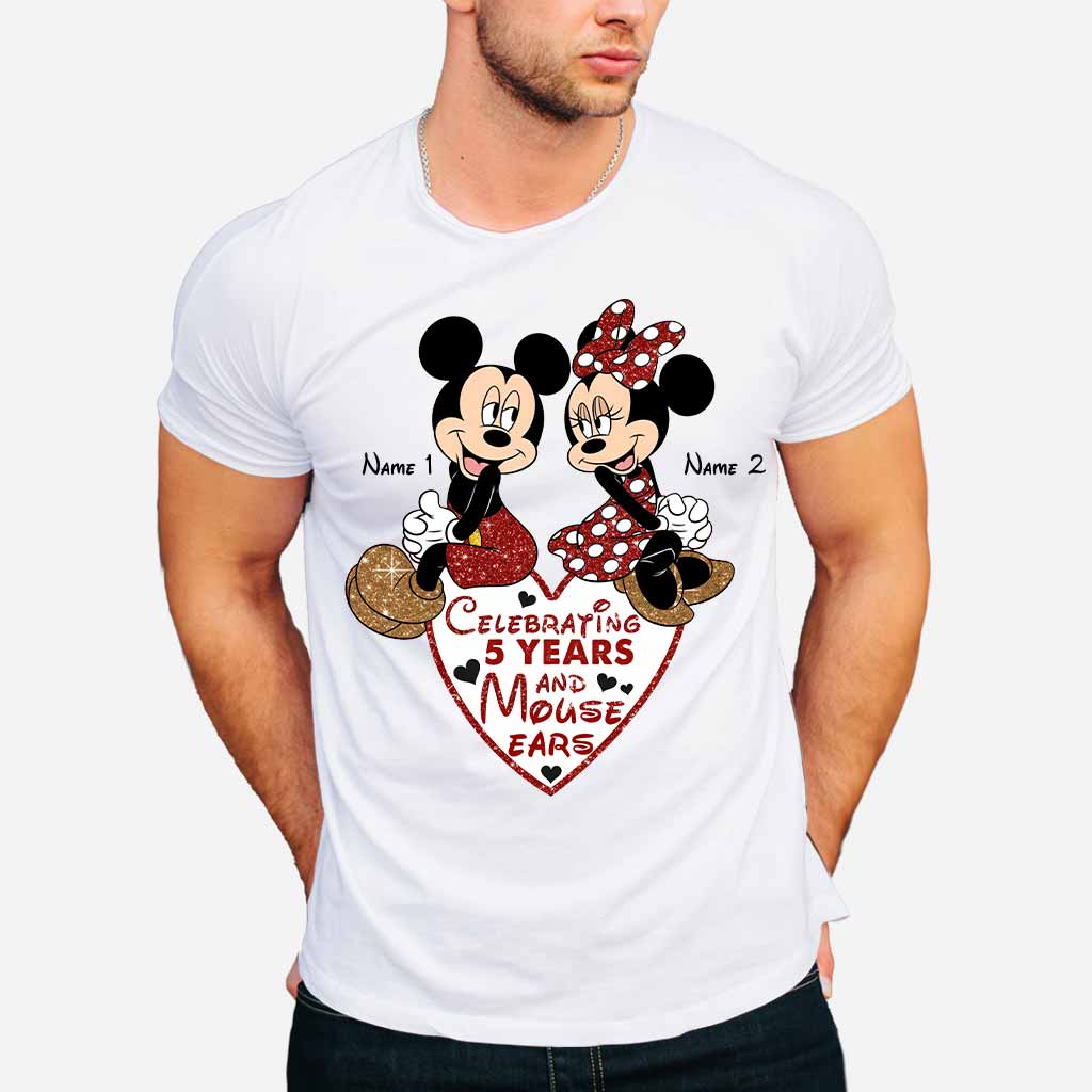 Personalized Couple Mouse T-shirt & Hoodie Gift for Anniversary