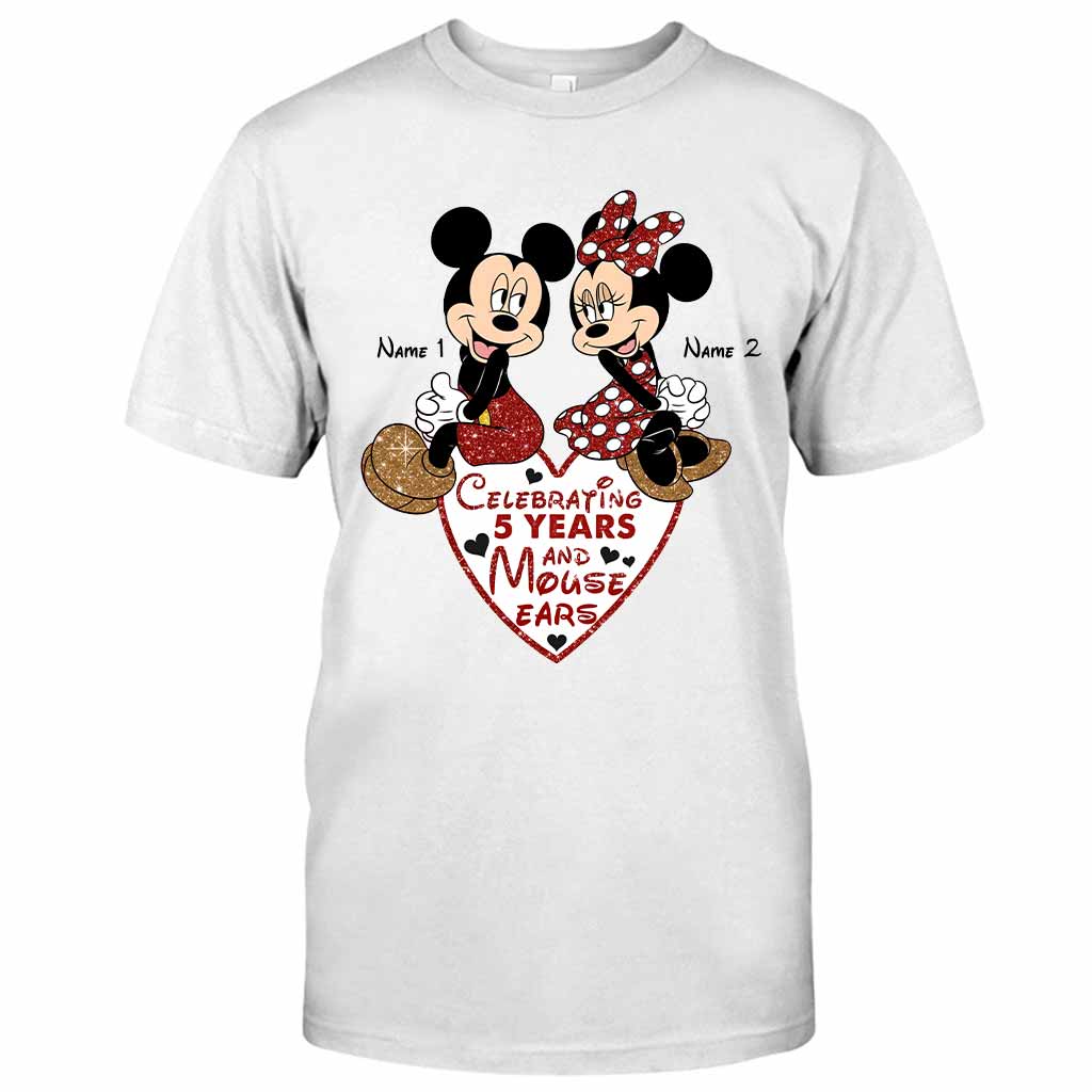 Personalized Couple Mouse T-shirt & Hoodie Gift for Anniversary