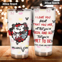 Load image into Gallery viewer, Personalized Couple Tumbler with Love Quote Custom Name Gift
