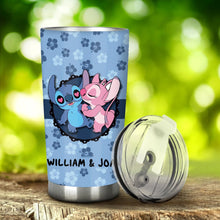 Load image into Gallery viewer, Personalized Couple Tumbler Custom Name Love Quote Gift
