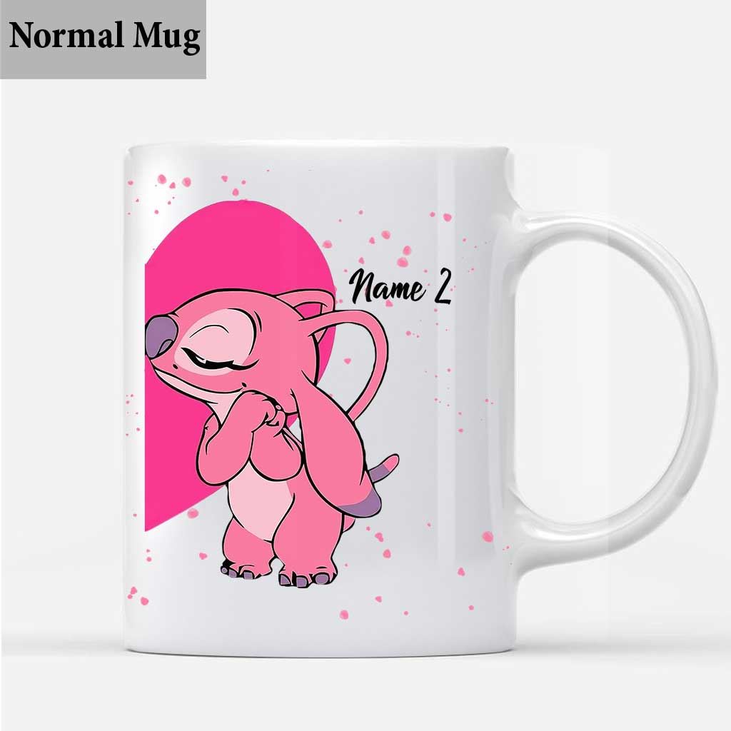 Personalized Couple Ohana Mug Custom Name Gift for Valentine’s Day