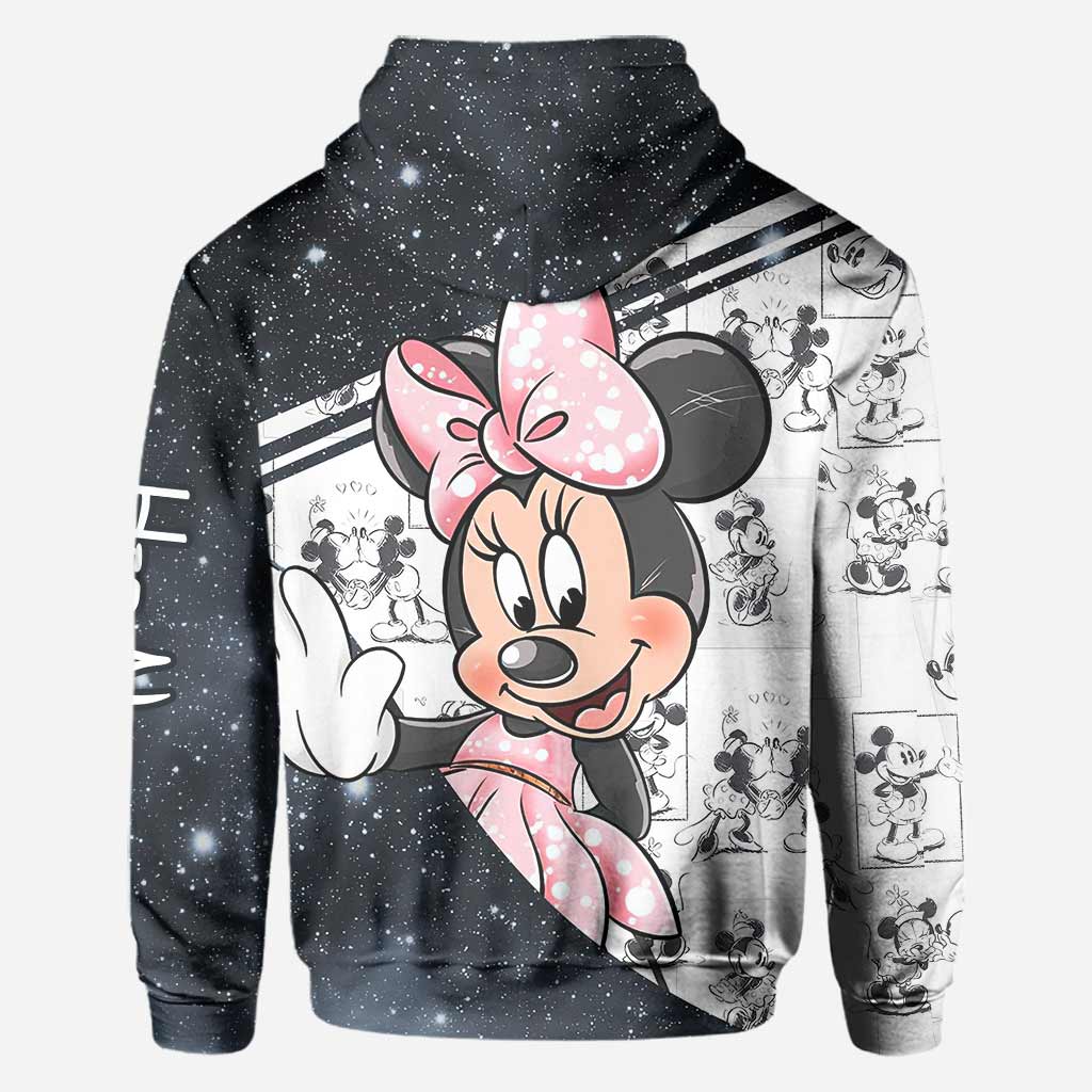 Personalized Couple Mouse Hoodies Custom Names Unique Gift