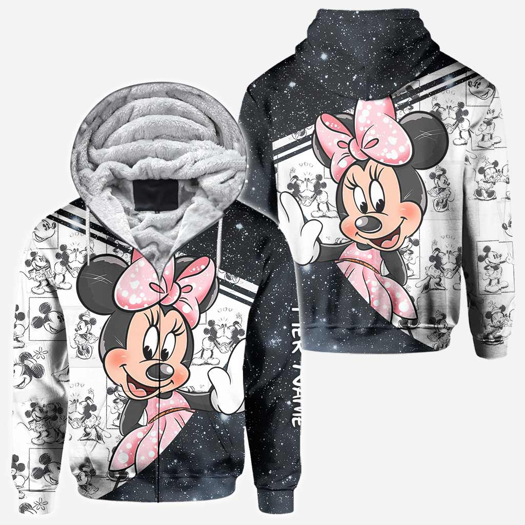 Personalized Couple Mouse Hoodies Custom Names Unique Gift