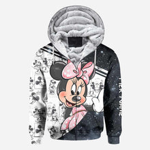 Load image into Gallery viewer, Personalized Couple Mouse Hoodies Custom Names Unique Gift
