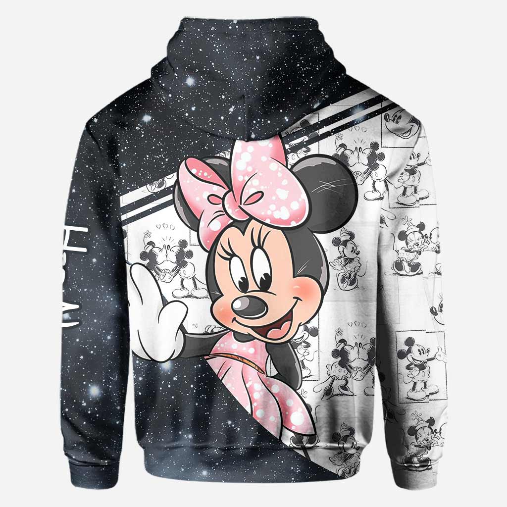 Personalized Couple Mouse Hoodies Custom Names Unique Gift
