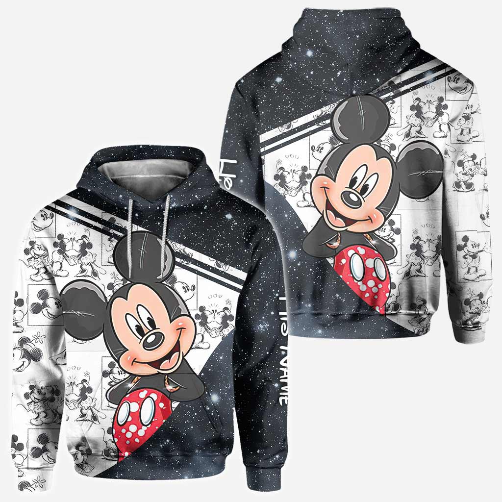 Personalized Couple Mouse Hoodies Custom Names Unique Gift