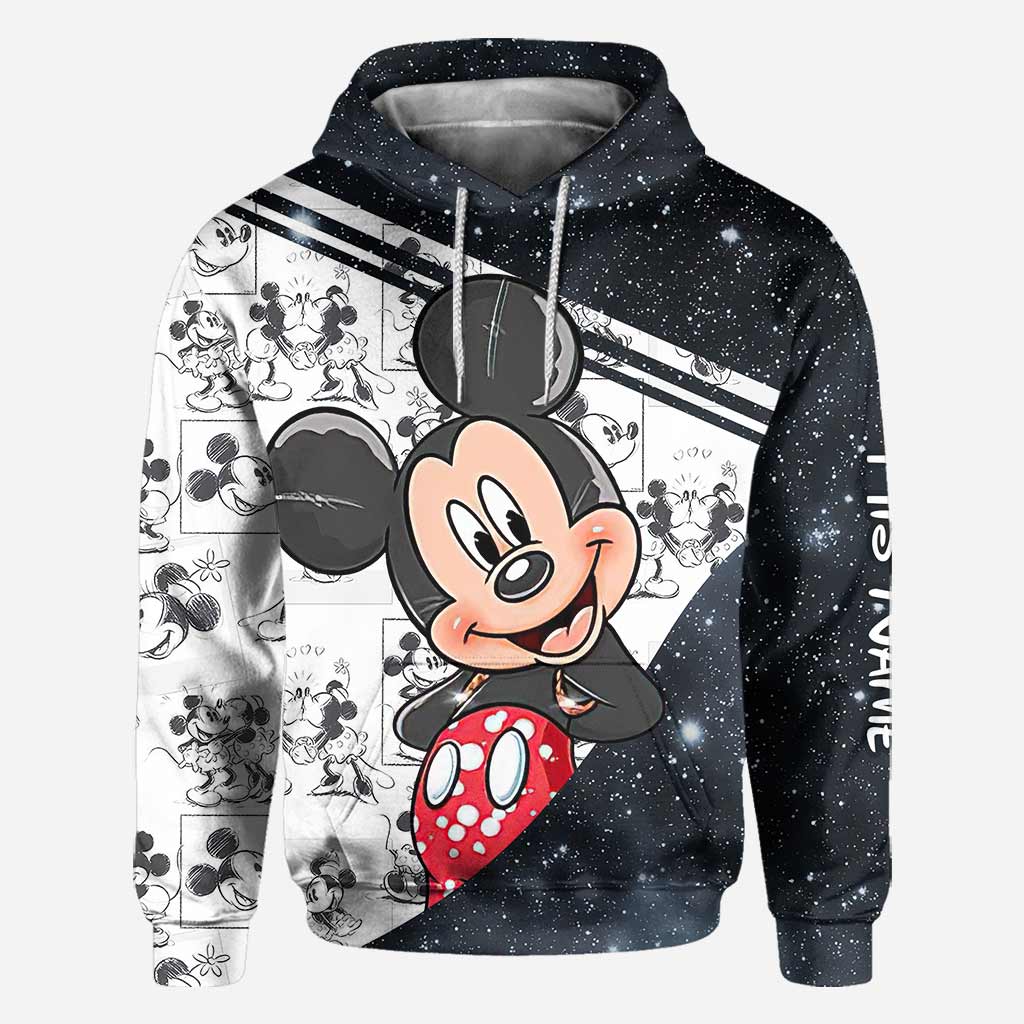 Personalized Couple Mouse Hoodies Custom Names Unique Gift
