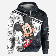 Load image into Gallery viewer, Personalized Couple Mouse Hoodies Custom Names Unique Gift
