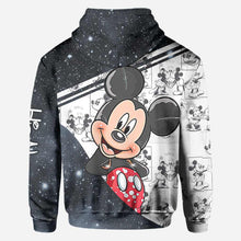 Load image into Gallery viewer, Personalized Couple Mouse Hoodies Custom Names Unique Gift
