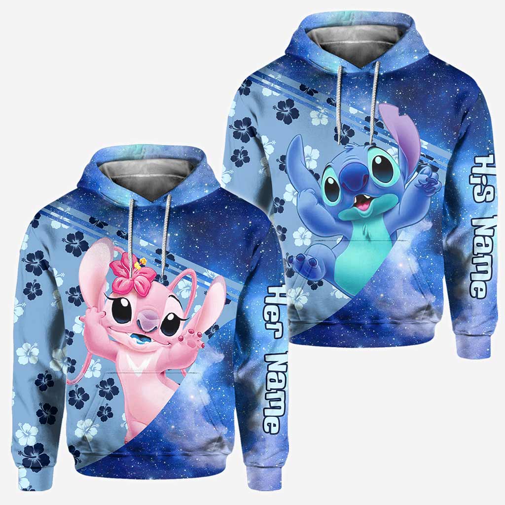 Personalized Ohana Hoodies for Couples Custom Names Gift