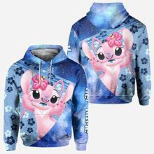 Load image into Gallery viewer, Personalized Ohana Hoodies for Couples Custom Names Gift
