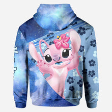 Load image into Gallery viewer, Personalized Ohana Hoodies for Couples Custom Names Gift
