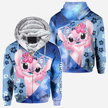 Load image into Gallery viewer, Personalized Ohana Hoodies for Couples Custom Names Gift

