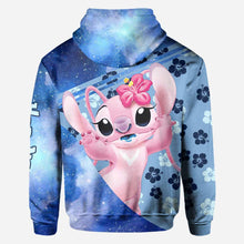 Load image into Gallery viewer, Personalized Ohana Hoodies for Couples Custom Names Gift
