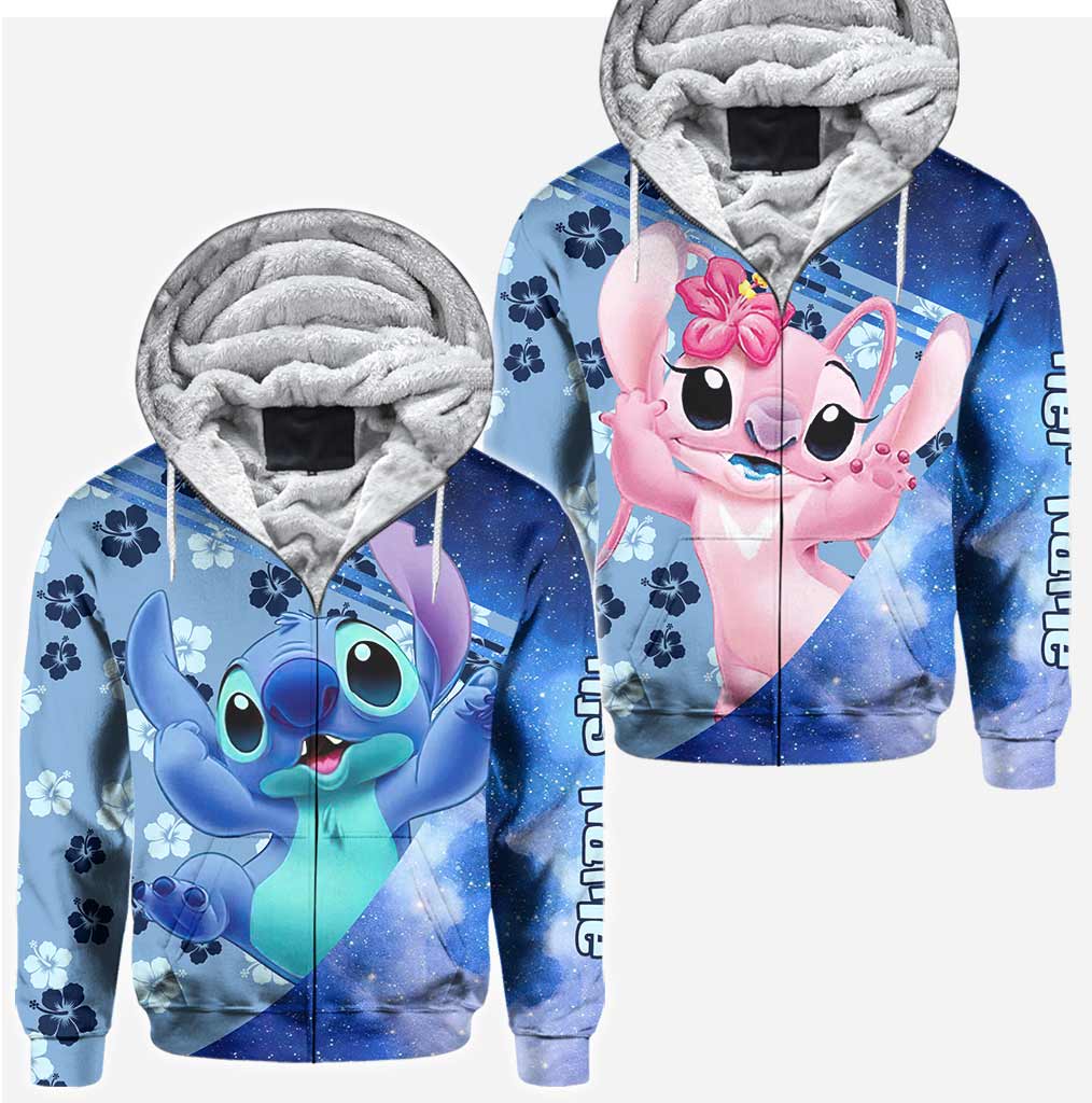 Personalized Ohana Hoodies for Couples Custom Names Gift