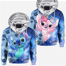 Load image into Gallery viewer, Personalized Ohana Hoodies for Couples Custom Names Gift
