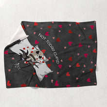 Load image into Gallery viewer, Personalized Not Today Cupid Blanket Custom Name Gift
