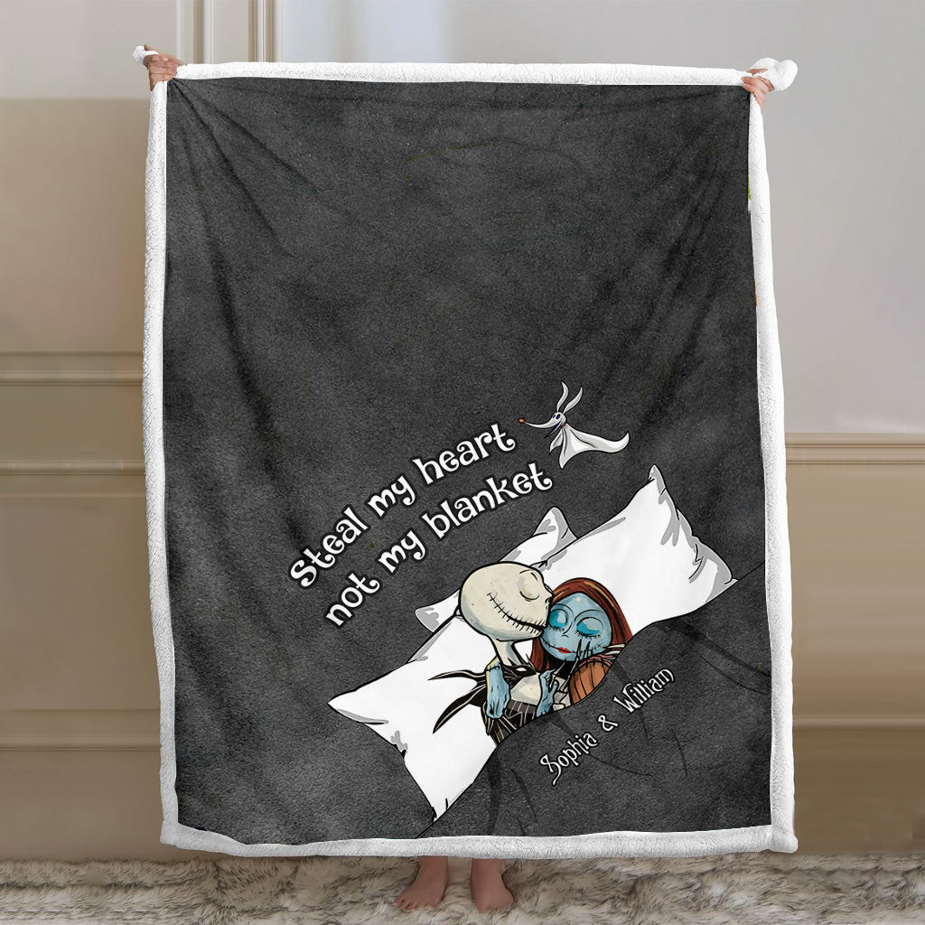 Personalized Couple Blanket Custom Name Romantic Gift