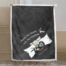 Load image into Gallery viewer, Personalized Couple Blanket Custom Name Romantic Gift
