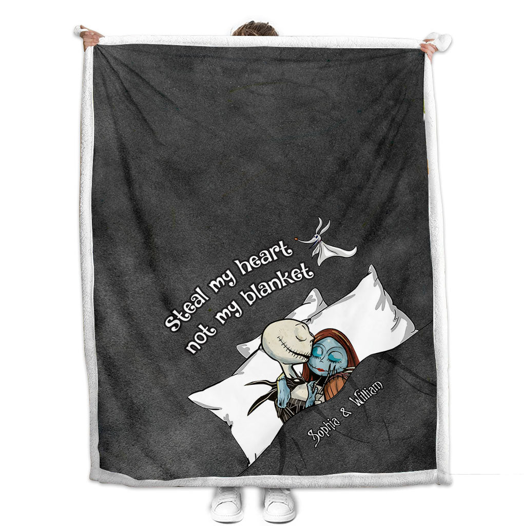 Personalized Couple Blanket Custom Name Romantic Gift