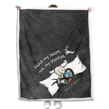 Load image into Gallery viewer, Personalized Couple Blanket Custom Name Romantic Gift
